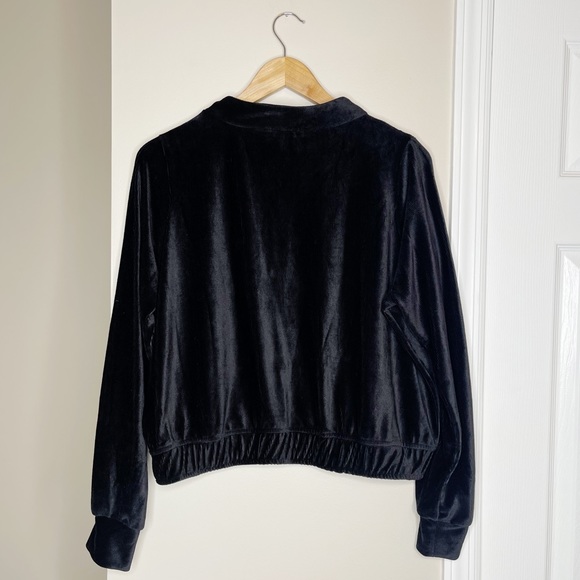 Fashion Nova Cropped Half Zip Ribbed Pullover - Picture 5 of 6